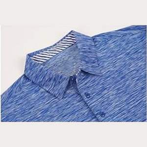 Polo de manga corta para hombre, camisa de golf elástica transpirable sin costuras de secado rápido, polos personalizados, camiseta polo - Product Image 5