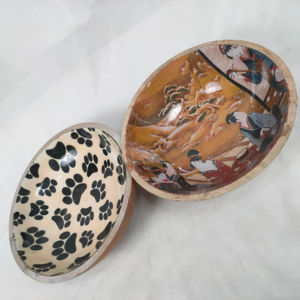 Bols pour animaux de compagnie en bois écologiques de style européen, taille personnalisée, pour chiens et chats, utilisation en fête, ustensiles de voiture - Product Image 1