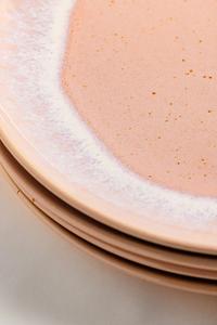 Blush Pink Ceramic Dinner <b>Plate</b> Set Smooth Matte Glaze Durable Stackable Design Perfect for Modern Home Dining - Product Image 3