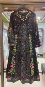 Vestido Salwar Kameez Étnico de Longitud Regular con Bordado en Relieve, para Fiestas, Estilo Indio-Pakistaní, de Poliéster de Secado Rápido - Product Image 2