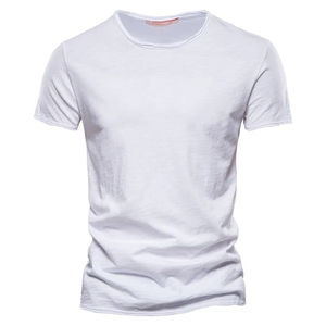 T-shirt pour homme en coton de haute qualité, grande taille, léger, respirant, manches courtes, confortable, décontracté, tendance, coupe ajustée - Product Image 4