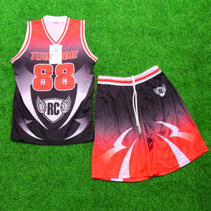 Custom Red And Black Gradient Basketball <b>Shorts</b> With <b>White</b> Graphic Design Breathable Mesh Fabric Athletic Sportswear - Product Image 3