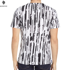 เสื้อยืดผ้าฝ้าย100% สำหรับผู้ชายระบายอากาศคอกลมสไตล์ฮิปฮอปเทคนิคการย้อมสีพื้นแบบเรียบ - Product Image 3