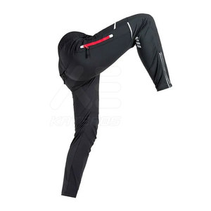 Pantalon de cyclisme pour homme, coupe régulière, respirant, séchage rapide, longueur longue, impression réfléchissante, 100% coton, 160g, pour adultes - Product Image 2