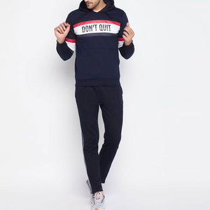 Poids moyen tout matériel de marque Vintage hommes survêtement tenue à la mode vêtements de rue confortable survêtement ensemble pour homme - Product Image 1
