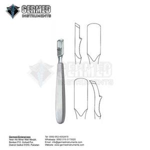 Fabricant Fournisseur Meilleure Vente Haute Qualité Acier Inoxydable Farabeuf Collin Raspatories Courbées Droites Par GERMED ENTERPRISES - Product Image 2