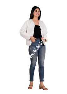 Chaqueta acolchada de lana de algodón Reversible para mujer, estampado de bloque de mano Floral, bolsillos con botones, abrigo de otoño e invierno, acabado transpirable - Product Image 5