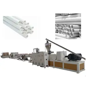 Tubo de PVC CPVC UPVC para encanamento de parede única, extrusão flexível de plástico de 20-600 mm, linha de máquinas para fazer extrusão