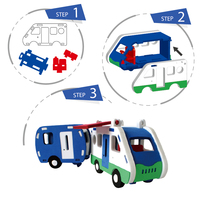 Puzzle 3D de camping-car en mousse EVA, modèle de véhicule de camping à construire soi-même, ensemble de bricolage éducatif pour enfants