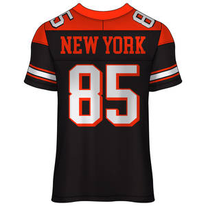 Wholesale Custom American Football Jersey Breathable <b>Mesh</b>-Stitched Rugby <b>Shirts</b> Uniform Sublimation Teamwear for Match Practice - Product Image 2