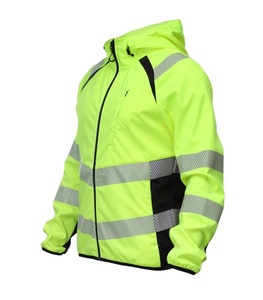 Reflective Winter <b>Waterproof</b> Windproof Softshell Casual Long Sleeve Zipper Safety Workwear Jackets Custom Logo OEM ODM BY HI - Product Image 2