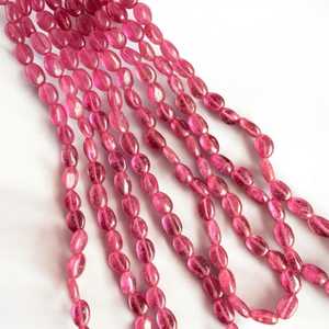 Cuentas ovaladas lisas de rubí rojo precioso natural, hebra de piedras preciosas sueltas para hacer joyas, collar, pulsera, proveedor de cuentas al por mayor - Product Image 5