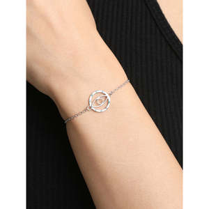 สร้อยข้อมือเงินแท้ 925 ลายวงกลมตาปีศาจ - Product Image 4