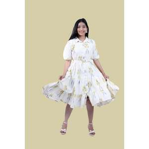 Ikkat ผ้าฝ้ายหนึ่งชิ้นพร้อมเดรสลำลองซับในกำหนดขนาดเองได้ในราคาที่ดีที่สุดจากอินเดีย - Product Image 2