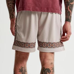 Pantalones Cortos de Baloncesto de Malla con Estampado Completo Personalizado al por Mayor para Jóvenes, Diseño Informal de Cintura Media con Logotipo Impreso en Lona, Diseño del Fabricante - Product Image 6