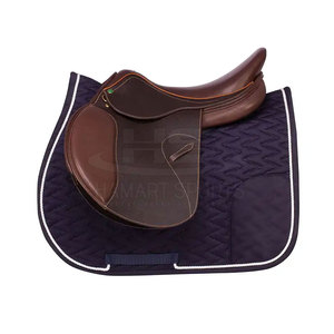 ชุดแผ่นอานม้าม้าม้าม้าแผ่นหลังม้าแผ่นอานสำหรับขี่ม้าสีพื้นทนทานงาน OEM ตามสั่ง - Product Image 2