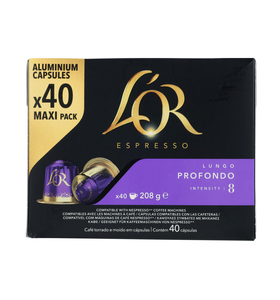 Auténtico L'OR Lungo Profondo Descafeinado, 10 Cápsulas, de los Mejores Granos de Café, a Granel para Mercados Internacionales de Exportación - Product Image 2
