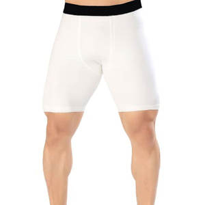 Shorts de compression pour hommes, légers, au design optimal, pour la course à pied et la gym, avec contraste de couleurs, personnalisables. - Product Image 1