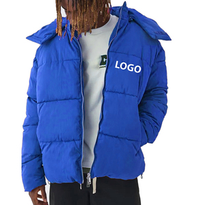 Chaqueta de lona acolchada transpirable y cortavientos para hombre, versión americana personalizada, invierno 2026, con cuello alto y cierre de cremallera - Product Image 1