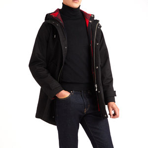 Parka d'hiver de haute qualité pour homme, veste à col montant, coupe-vent, respirante, logo personnalisé, tailles, service OEM, vente en gros - Product Image 3