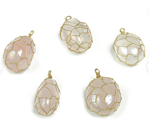 Best Quality Hot Sale Bulk Natural Angel Rose Quartz Pendant Pendants for <b>Jewelry</b> Making - Product Image 2