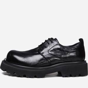 รองเท้าเดอร์บี้หนังวัวแท้พร้อมแผ่นรองรับแรงกระแทกและแผ่นตาข่ายระบายอากาศ รองเท้าลำลองสำหรับผู้ชาย รองเท้าใส่ทำงาน - Product Image 5