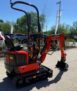 Livraison Gratuite pour Mini-Excavatrice K008-5/KX008-5 Rouge sur Chenilles avec Lame de Bouteur, Capacité de la Benne de 0,02 m³, Garantie 1 An, Modèle Court - Product Image 4