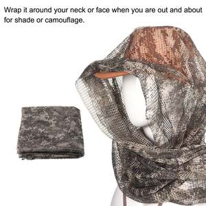 Écharpe de cou en maille camouflage du désert OEM 100% coton Écharpe de voile de tireur d'élite personnalisée Écharpe et châle traditionnels doux et respirants - Product Image 4