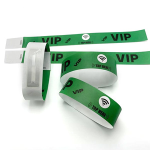 Pulsera <span class=keywords><strong>de</strong></span> Papel NFC Personalizada, Impermeable, Desechable, con Chip RFID para Eventos, Conciertos y Música - Product Image 2
