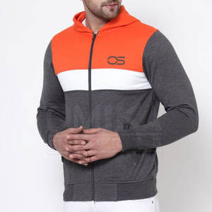Sudadera con capucha Terry de alta calidad para hombre, diseño de cremallera con estampado sólido personalizado, sudaderas con capucha XL de invierno de secado rápido ecológicas anticontracción - Product Image 1