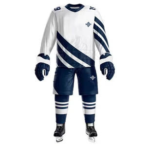 Uniforme de hockey sobre hielo hecho con poliéster de etiqueta privada Uniforme de hockey sobre hielo ligero más vendido - Product Image 1