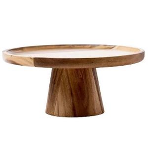 Nuevo juego de bandejas de madera maciza de estilo lujoso, soporte de exhibición de pastel de escritorio de entrega rápida con soporte de servidor de pastel pulido - Product Image 3