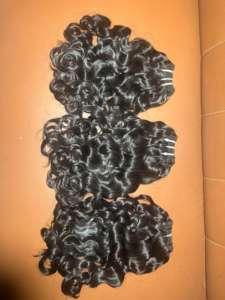 Barato 100% extensión de cabello humano crudo indio bebé rizado paquete Remy cabello Natural vendedor cabello virgen Natural - Product Image 5