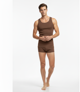 Rustic Flow Brown <b>Men</b> Cotton Briefs Soft Stretch Breathable Fabric Balanced for Everyday Comfort - Product Image 2