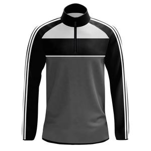Haut de pull à demi-fermeture éclair en polyester respirant en jersey imprimé à manches longues GAA personnalisé pour hommes - Product Image 1