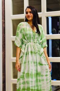 Tradicional hecho a mano Boho Trendy Tie Dye Beachwear Tye and Dye kaftan Girls 'Cover-Up Kaftan - Product Image 6