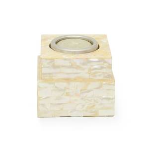 Porte-bougie en nacre en bois indien Bakhoor décoration intérieure bougeoirs de fête pour Noël - Product Image 1