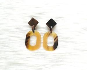 Pendientes de Cuerno de Búfalo para Niñas, Pendientes de Mujer, Joyería de Cuerno, Cuerno Natural para Mujer, Alta Calidad - Product Image 1