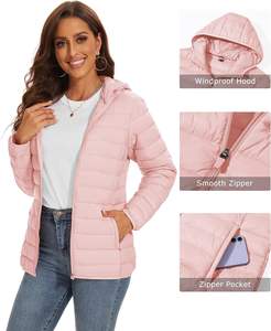 Women Custom Color Winter Coats Puffer Jacket Women Long <b>Sleeve</b> Bubble Jackets Waterproof Polyester Nylon Breathable Jackets - Product Image 4