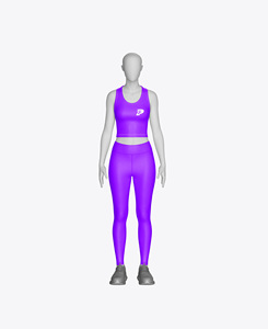 Ropa de gimnasia personalizada para mujer, conjunto de yoga sin costuras con logotipo, ropa deportiva de 2 piezas - Product Image 2