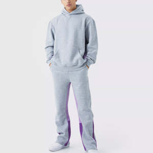 2025ชุดวอร์มผ้าฝ้าย100% สำหรับผู้ชาย, ชุดวอร์มผ้าฟลีซว่างเปล่าแบบสวมหัวขนาดใหญ่พิเศษเรียบแฟชั่นใหม่ - Product Image 1