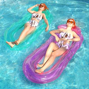 <strong>Inflatable</strong> <strong>Pool</strong> Lounger <strong>Float</strong> for Adults Large Tanning Relaxing Water Hammock <strong>Float</strong> Rafts With Headrest Summer Toys
