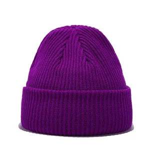 Gorro personalizado de acrílico, gorro de malha jacquard pom, feito sob encomenda, unissex