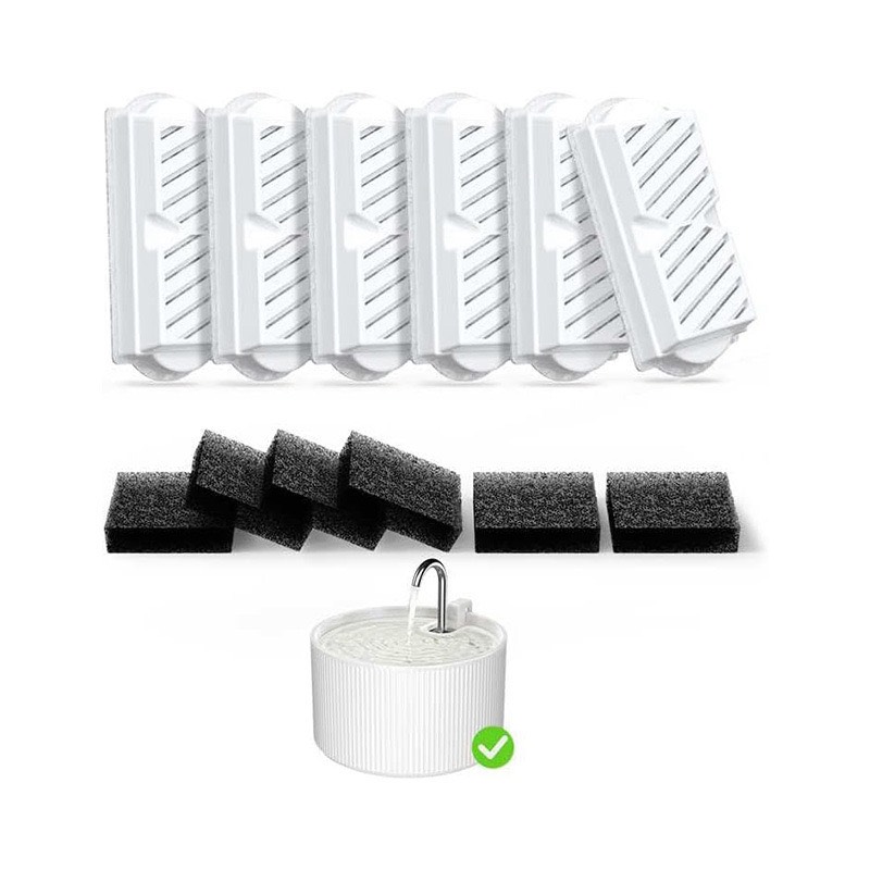 Long-Spout Filter Cartridge & Cotton Pads 6+6