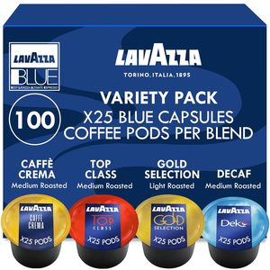 Capsules de café Lavazza Blue, assortiment varié – 100 unités, sélection Gold, décaféiné et Caffè Crema - Product Image 2