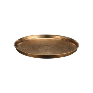 <b>Large</b> Modern Hand Carved Brass Multi-Functional Serving <b>Tray</b> for Formal Entertaining Festive Use Spiritual Ceremonies Ramadan - Product Image 1