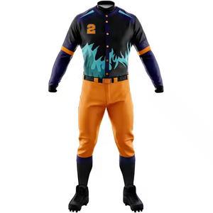 ชุดเบสบอลแบบระบายอากาศได้ชุดเครื่องแบบเครื่องแบบเบสบอลแบบเต็มชุดมีบริการ OEM - Product Image 3