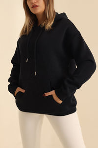 Sudadera con Capucha de Diseño Único Personalizada 2026, Sudadera Holgada Lisa Teñida en Diferentes Colores, Sudadera de Manga Larga para Mujer en Venta, OEM - Product Image 3