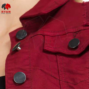 โรงงานผลิตเสื้อแจ็คเก็ตยีนส์สีน้ำเงินสำหรับผู้หญิง รับผลิตแบบ OEM ODM ออกแบบตามสั่ง ผู้จัดจำหน่ายเสื้อแจ็คเก็ตยีนส์ - Product Image 6