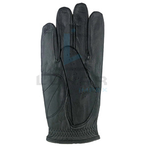 Golfeurs professionnels main gauche cuir Cabretta noir poignée forte gants de Golf respirant sans pression en peau de mouton paume poignée de Golf - Product Image 4